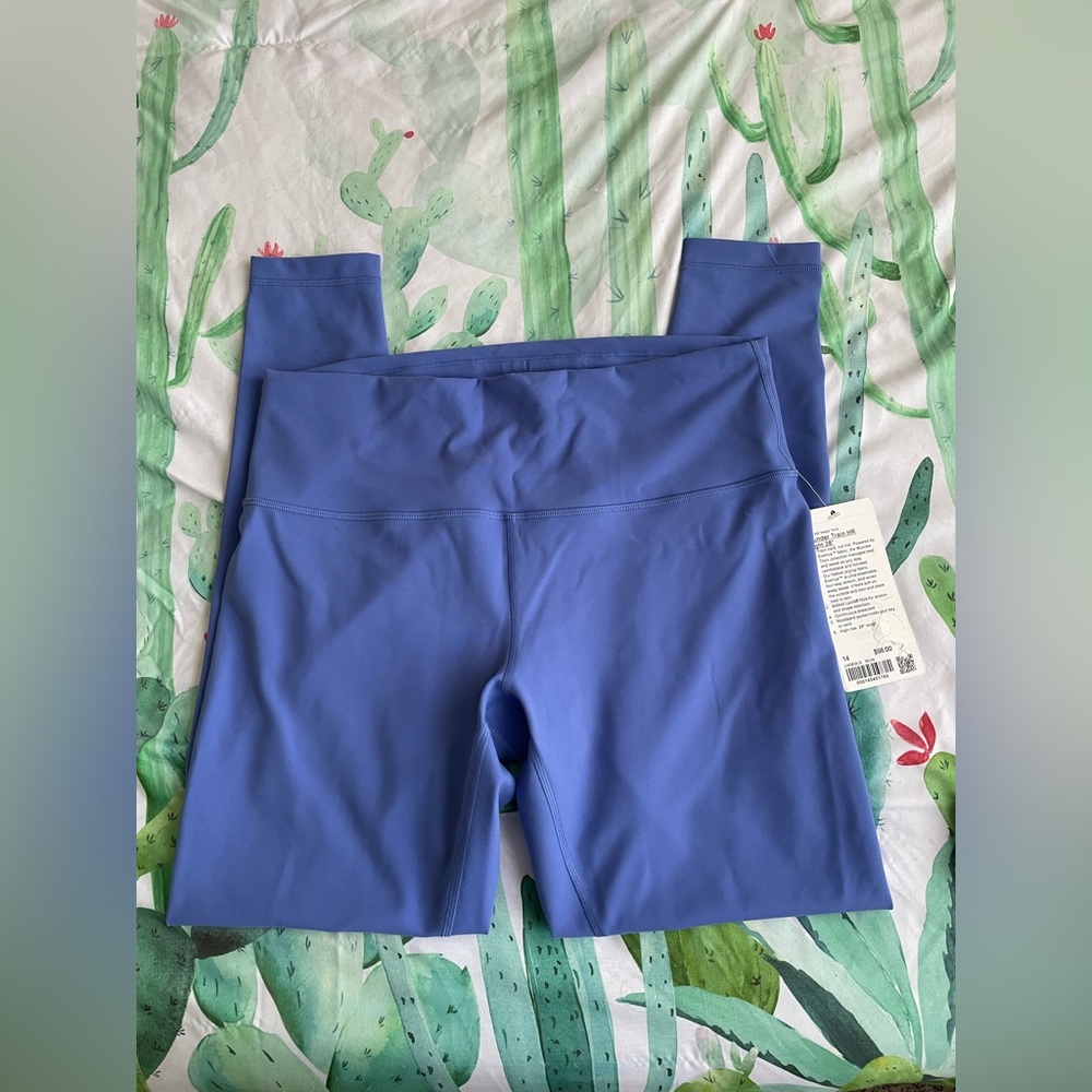 LULULEMON Wunder train 28” tight in blue Sz 14 - Picture 1 of 5